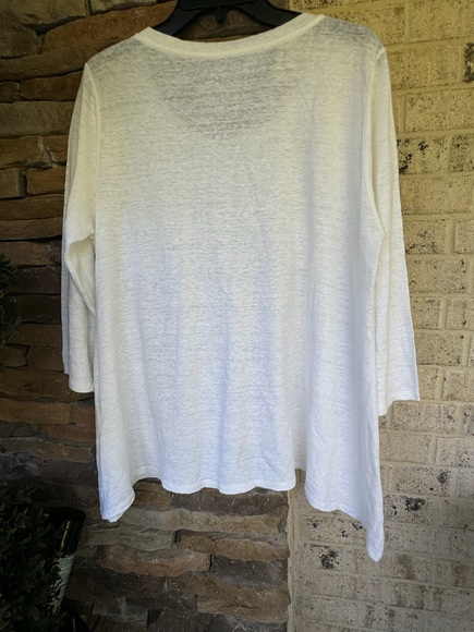 Eileen Fisher Scoop Neck Top-Size Large - Picture 5 of 5